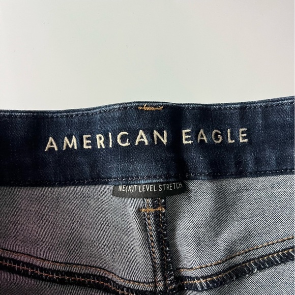 American Eagle Outfitters • Destructed Curvy High Rise Shortie Denim Shorts - Picture 4 of 6